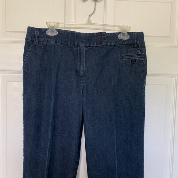 Cato Women’s Jeans Size 12 Petite Blue Dark Wash Straight Leg - Picture 2 of 6